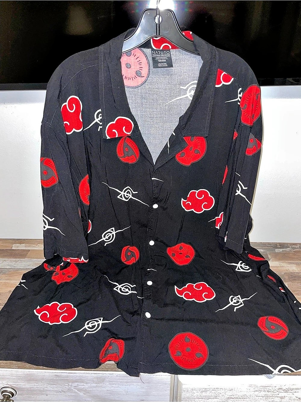 Naruto Shippuden Collection Printed Shirt Size 3XL (54/56) Like New
